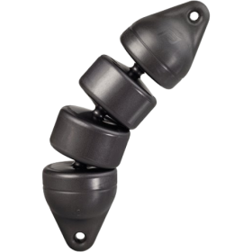 Guarda-lamas Articulado Plastimo 12X45cm Preto