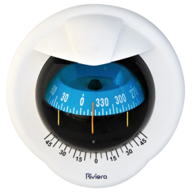 RIVIERA Pegasus wandkompas Wit-Blauw