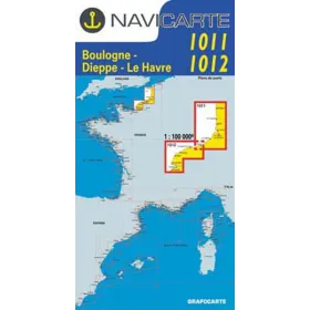 Navigation map Navicarte 1011/1012 Boulogne, Dieppe, Le Havre