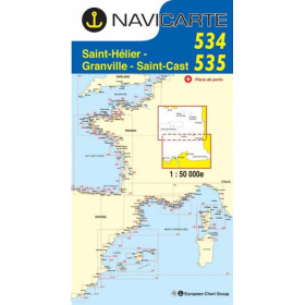 Navigatiekaart Navicarte 534/535 Chausey, Granville, St Cast