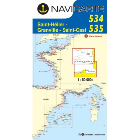 Navigation map Navicarte 534/535 Chausey, Granville, St Cast