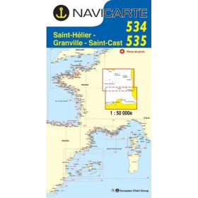 Navigation map Navicarte 534/535 Chausey, Granville, St Cast