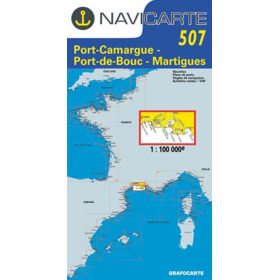 Navigation map Navicarte 507 Port Camargue, Port de Bouc, martigues