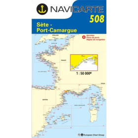 Navigation map Navicarte 508 Sète, Port Camargue