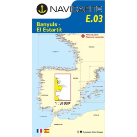 Navigation map Navicarte E3 Banuls, El Estartit
