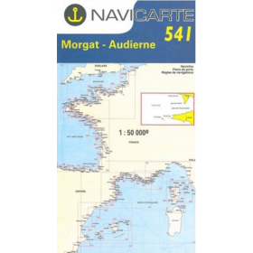 Navigation map Navicarte 541 Morgat, Audierne, Ile de Sein