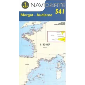 Navigation map Navicarte 541 Morgat, Audierne, Ile de Sein