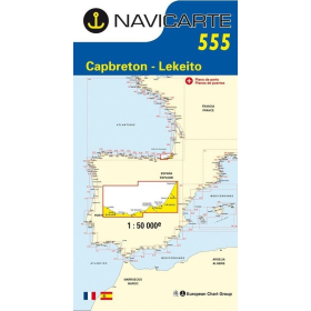 Mapa de navegación Navicarte 555 Cabo Bretón, Lekeito
