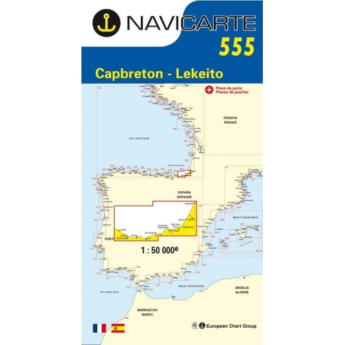 Mapa de navegación Navicarte 555 Cabo Bretón, Lekeito