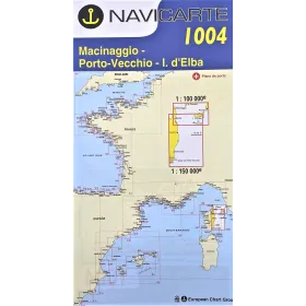 Navigation map Navicarte 1004 East Corsica, Elba Island