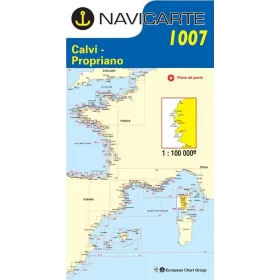 Navigation map Navicarte 1007 Porto, Ajaccio
