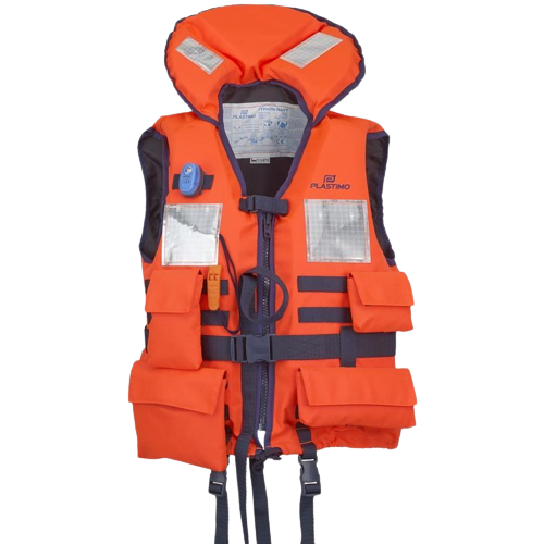 Plastimo Typhoon Navy 150N 50-70 kg life jacket with flash light