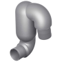 Vetus Zwanenhals LT90 ø90 mm