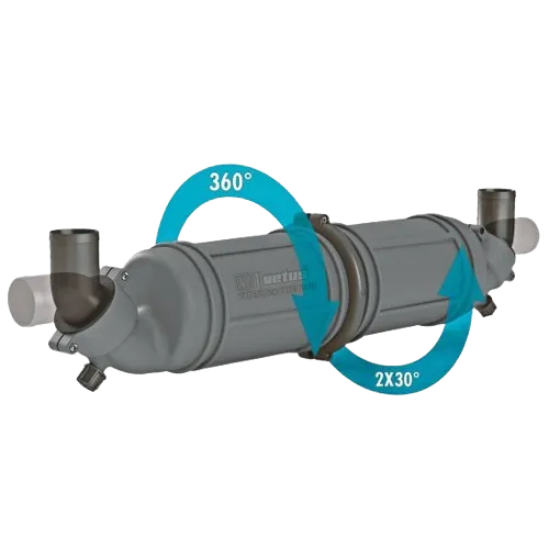 Vetus Waterlock Vetus Schalldämpfer NLPH horizontal ø75 mm