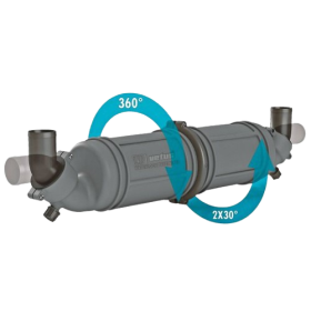  Vetus Waterlock  Vetus Silencieux NLPH horizontal ø45 mm