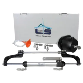 Kit timoneria idraulica Lecomble & Schmitt per motori fuoribordo LS 232 C, raccordi in acciaio inox