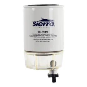 Sierra brandstofvoorfilterpatroon met wateropvangbak van 10 micron