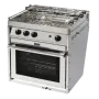 Force10 3-burner gas cooker Oven Grill on gimbal (Europe Compact)