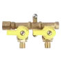 ENO GAS VALVE Double in-line valve kit Inlet G1/4 F 2 Outlets G1/4 M
