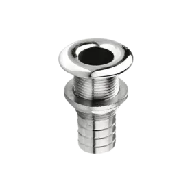 VETUS Raccordo passascafo scanalato filettato in acciaio inox lucido 55mm