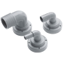Conexão de ventilação Vetus Elbow para tubo com diâmetro de 38 mm