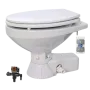 Inodoro eléctrico Jabsco Quiet Flush regular 24V + electroválvula