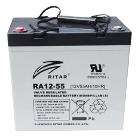 AGM DC12-55 batterij - 12 V 55 A - F11(M6) aansluiting