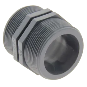 2 inch male/male straight double connector