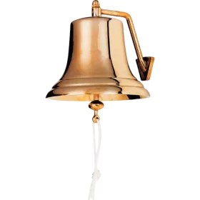 Signalglocke aus Bronzemessing, Durchmesser 100 mm