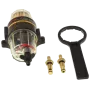 Filtro decantador de combustible SuperMarine con conexiones de ø8mm