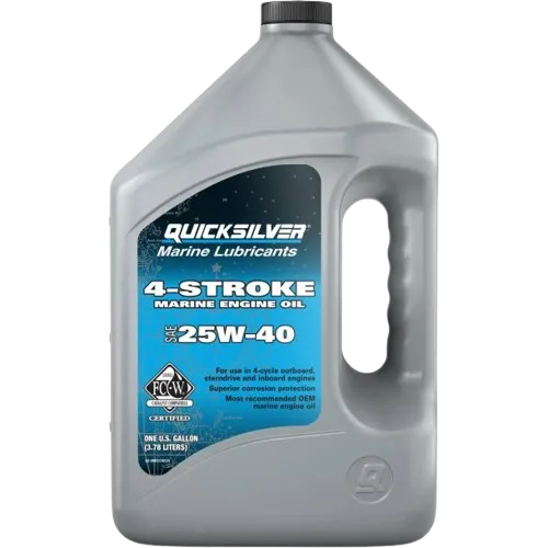 Óleo de motor marítimo Quicksilver Mineral 4 tempos FCW 25W40 4L