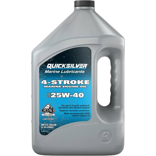 Quicksilver Olio minerale per motori marini a 4 tempi FCW 25W40 4L