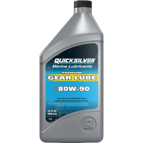 Óleo base Quicksilver SAE80W90 para motores de popa 1L