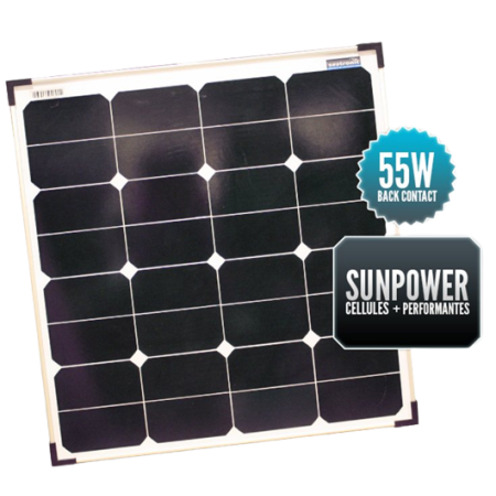 SunPower Panneau Solaire Rigide 55W