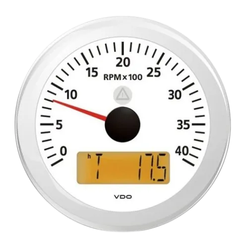 Veratron ViewLine Tachometer 4000 RPM 85mm White