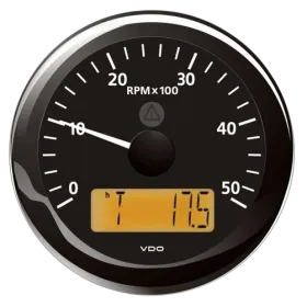 Veratron ViewLine Toerenteller 5000 RPM 85mm Zwart