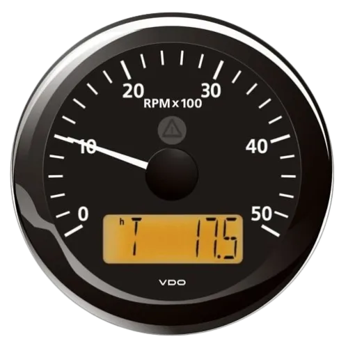 Veratron ViewLine Tachometer 5000 RPM 85mm Black