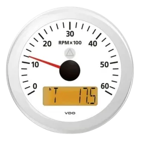 Veratron ViewLine Tacómetro 6000 RPM 85mm Blanco