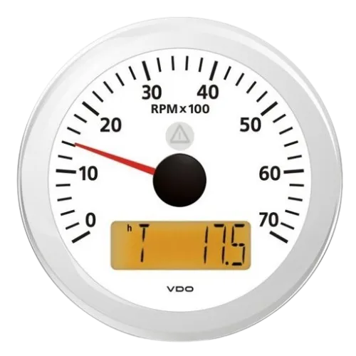 Veratron ViewLine Tachometer 7000 RPM 85mm White