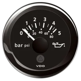 Veratron ViewLine Motoröldruckmesser 5 bar Schwarz