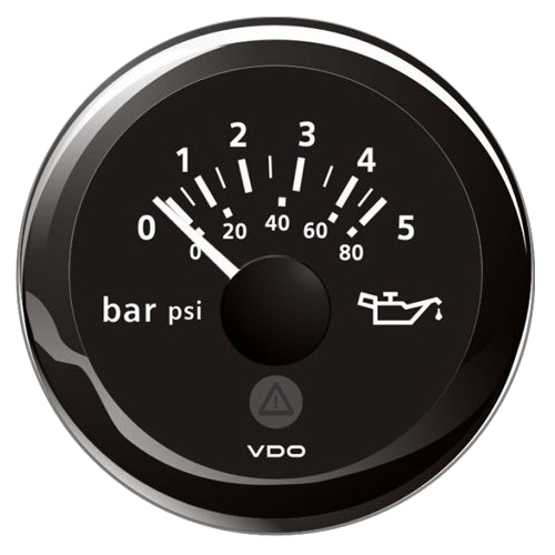 Veratron Manomètre pression d'huile moteur ViewLine 5 bar Noir