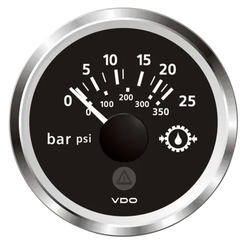 Veratron ViewLine Motoroliedrukmeter 25 bar Chroom