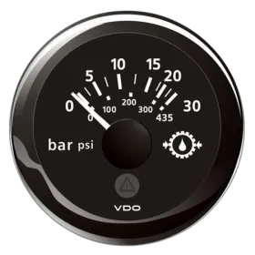 Veratron ViewLine Motoröldruckmesser 30 bar Schwarz