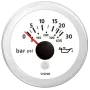 Veratron ViewLine Engine Oil Pressure Gauge 30 bar White