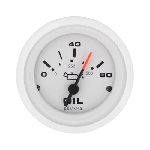 Veethree Artic Engine Oil Pressure Gauge 5 bar White