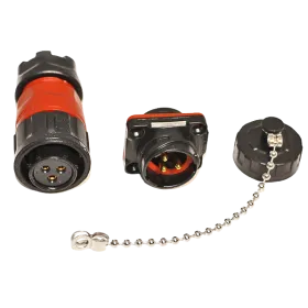 Toma puente estanca Seatronic IP67 3 pines MF