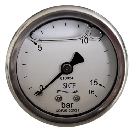 Aqua-Base Pressure gauge 0 - 16 bar G 1/4" 50mm