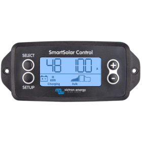 Painel de controle do regulador MPPT Victron SmartSolar