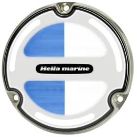 Foco subacuático Hella Marine Apelo A3 blanco / azul Carcasa de bronce