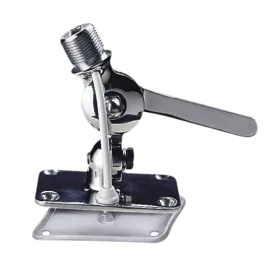 Supporto doppio giunto Glomex in acciaio inox con bloccaggio a cricchetto